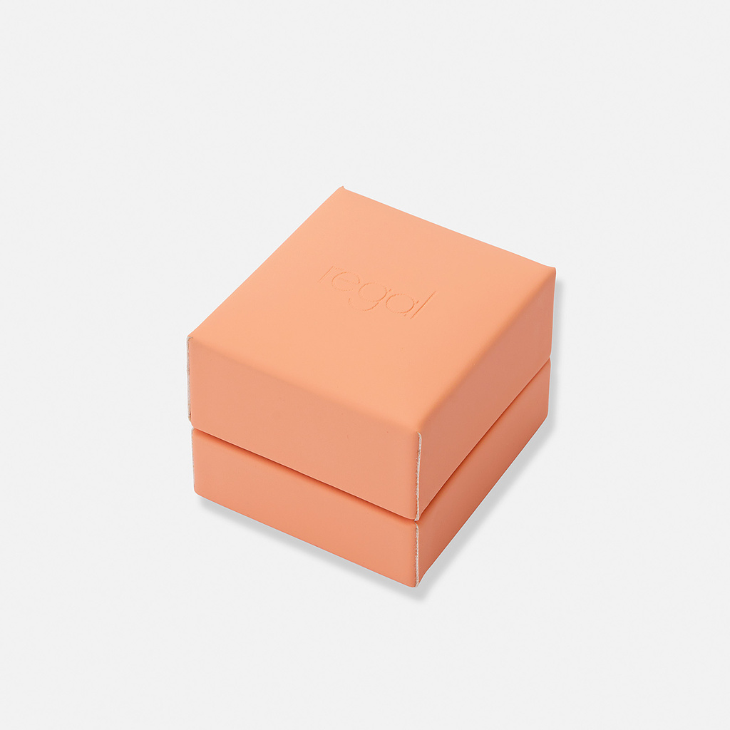 Fingerklocka silverfärgad, blå tavla