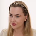 Leopardfärgat diadem med piggar
