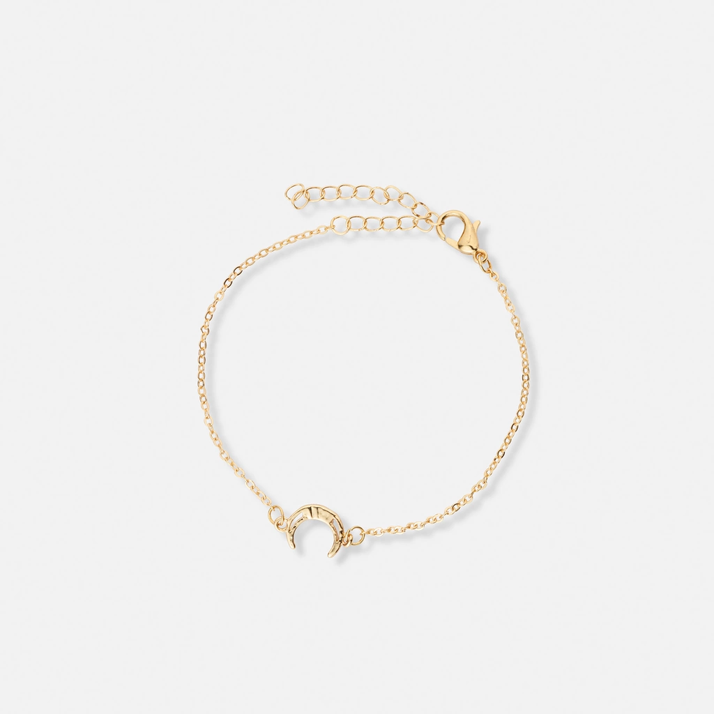 4-pack guldfärgade armband - 17+5 cm