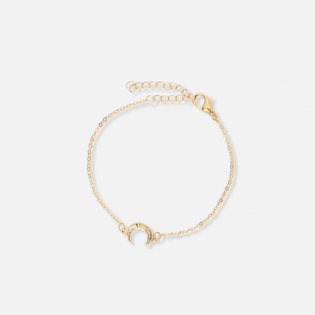 4-pack guldfärgade armband - 17+5 cm