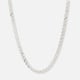 Halsband i silver, 5,5 mm bred bismarck - 45 cm