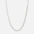 Halsband i silver herr, bean chain - 55 cm