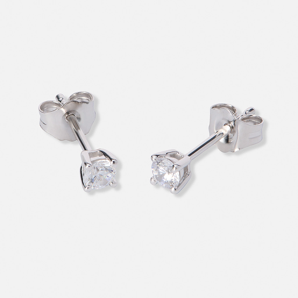 Örhängen studs 18k vitguld med 0,3 ct labbodlade diamanter