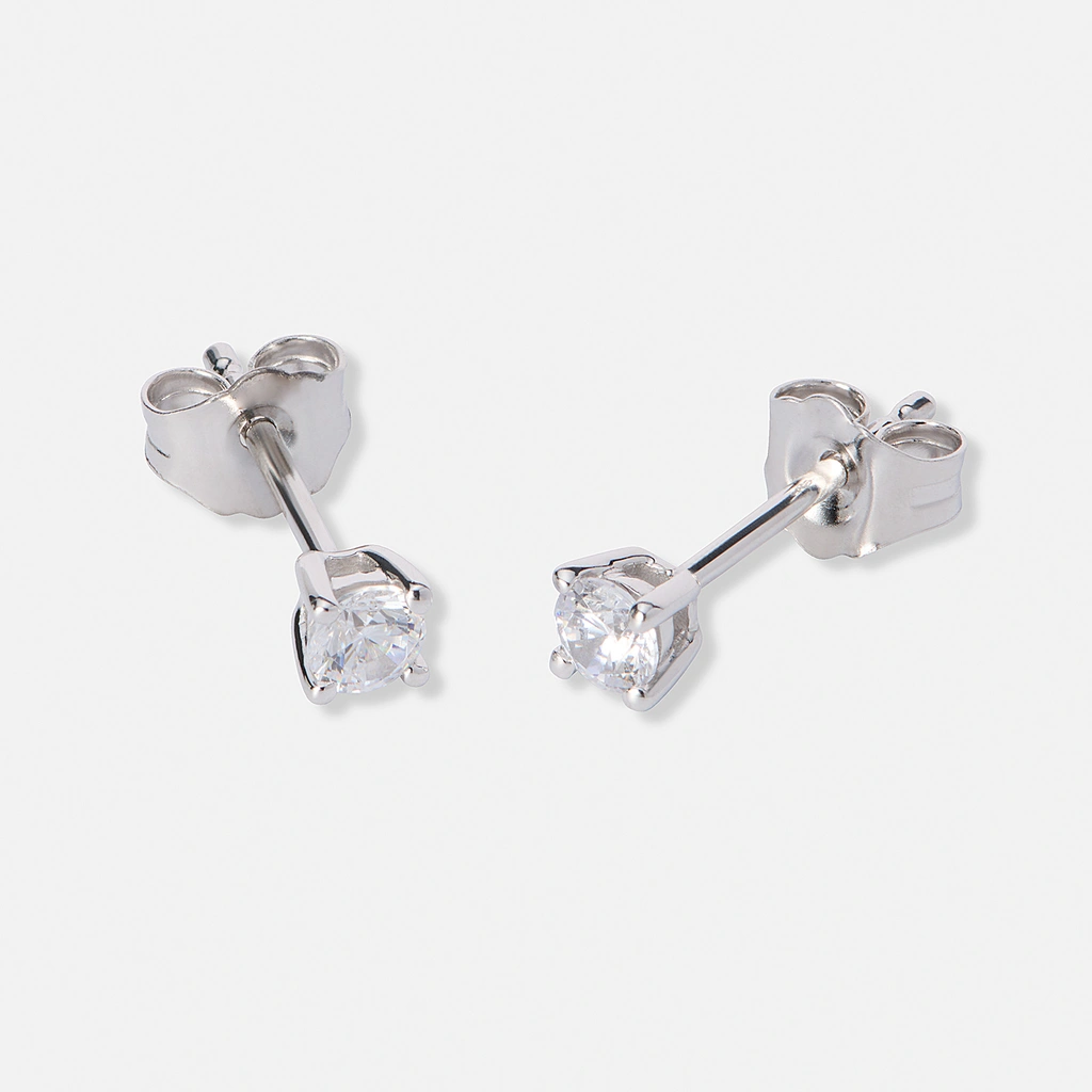 Örhängen studs 18k vitguld med 0,3 ct labbodlade diamanter