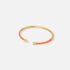 Guldpläterat armband, bangle orange detaljer - 60x50 mm