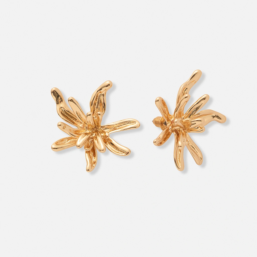 Guldfärgade örhängen, vildblommor - 30 mm