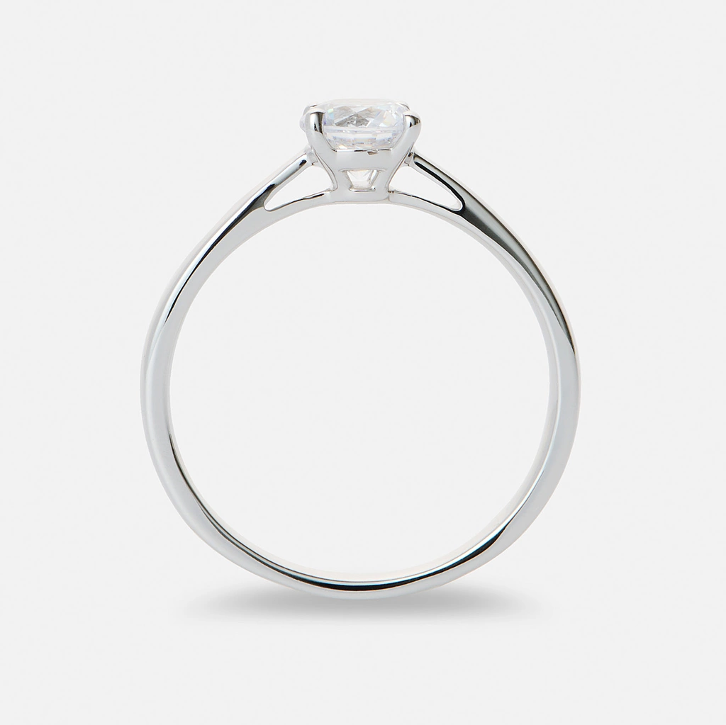 Solitärring 18k vitguld med 0,3 ct labbodlad diamant - 15,5