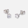 Örhängen studs 18k vitguld med 0,5 ct labbodlade diamanter