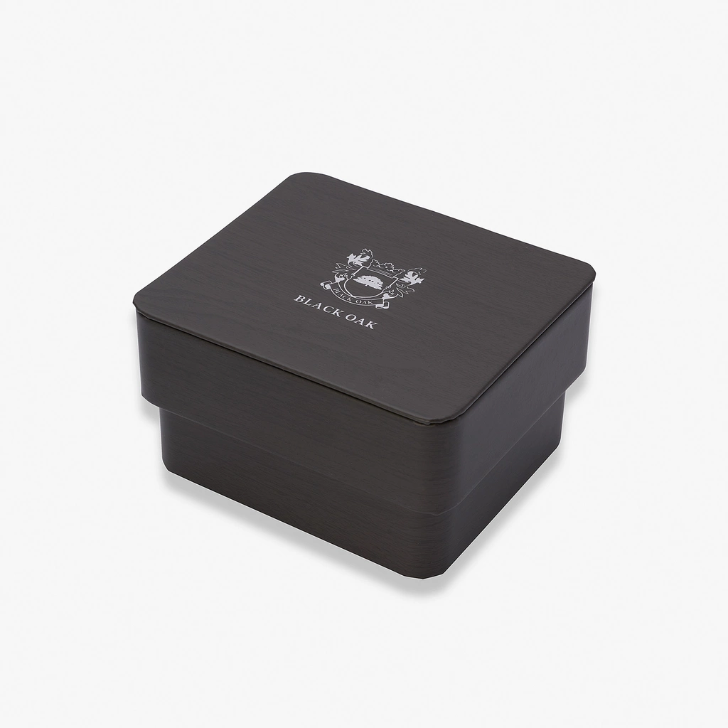 Black Oak Master Chrono metallband silver/svart - 42 mm