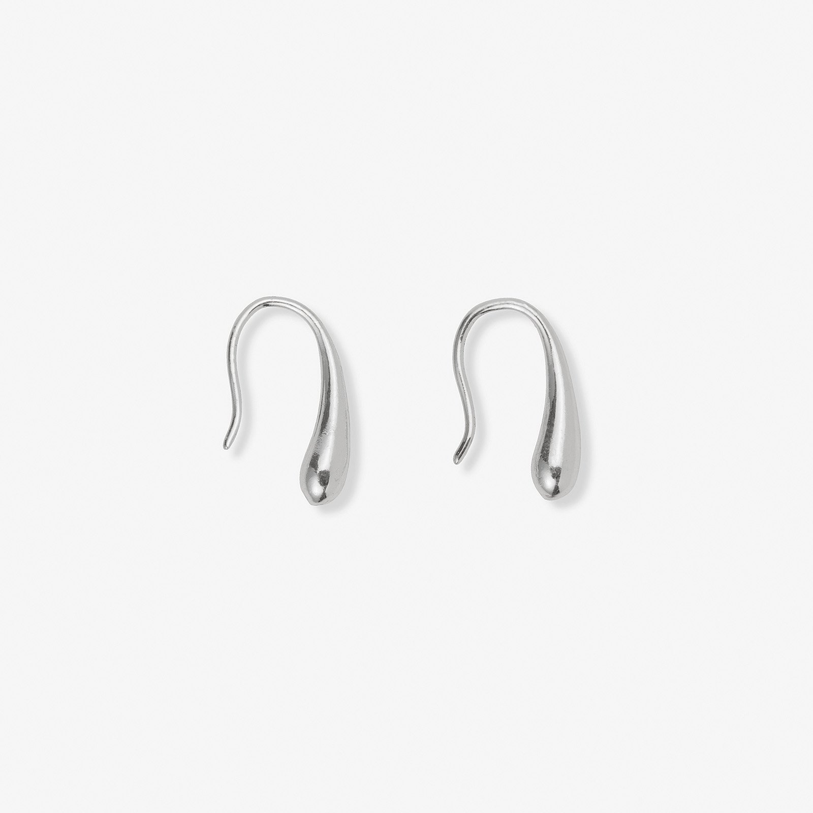 Silverfärgade örhängen, droppar XS - 15 mm