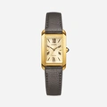 Citizen Eco-Drive L, läderband guld/svart - 19 mm
