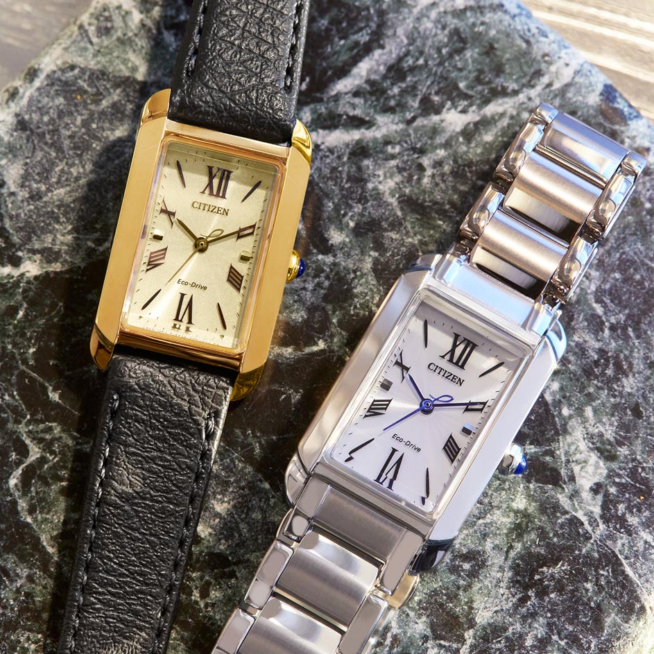 Citizen Eco-Drive L, metallband silver/vit - 19 mm