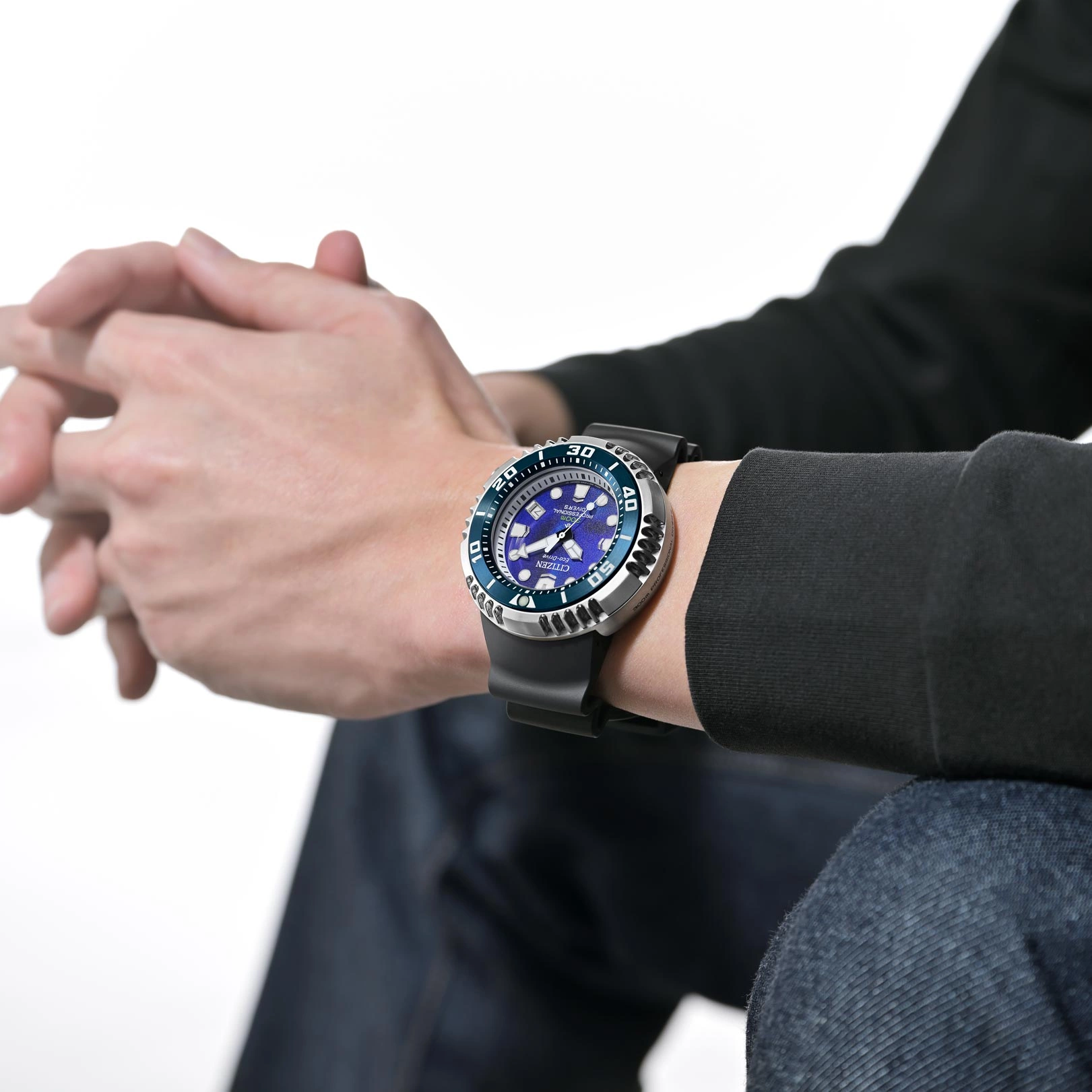 Citizen Promaster Eco-Drive Diver 300m silver/blå - BN1025-08L