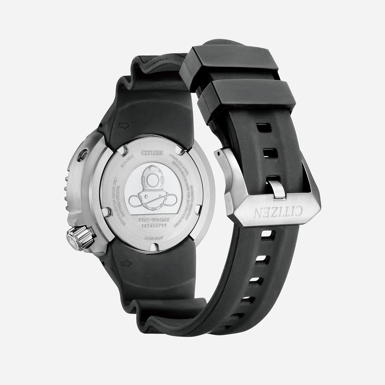 Citizen Promaster Eco-Drive Diver 300m silver/röd - BN1024-01Z