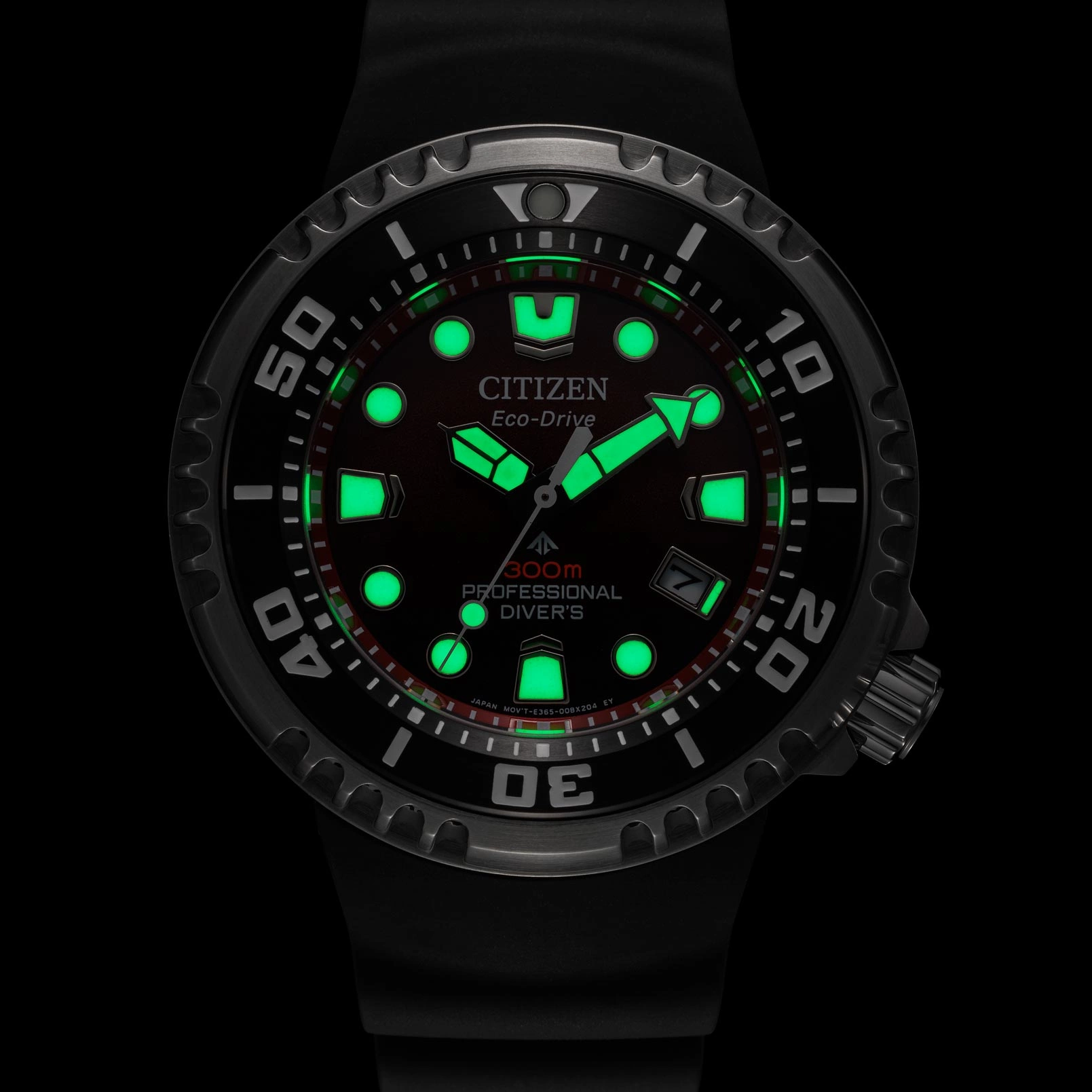 Citizen Promaster Eco-Drive Diver 300m silver/röd - BN1024-01Z