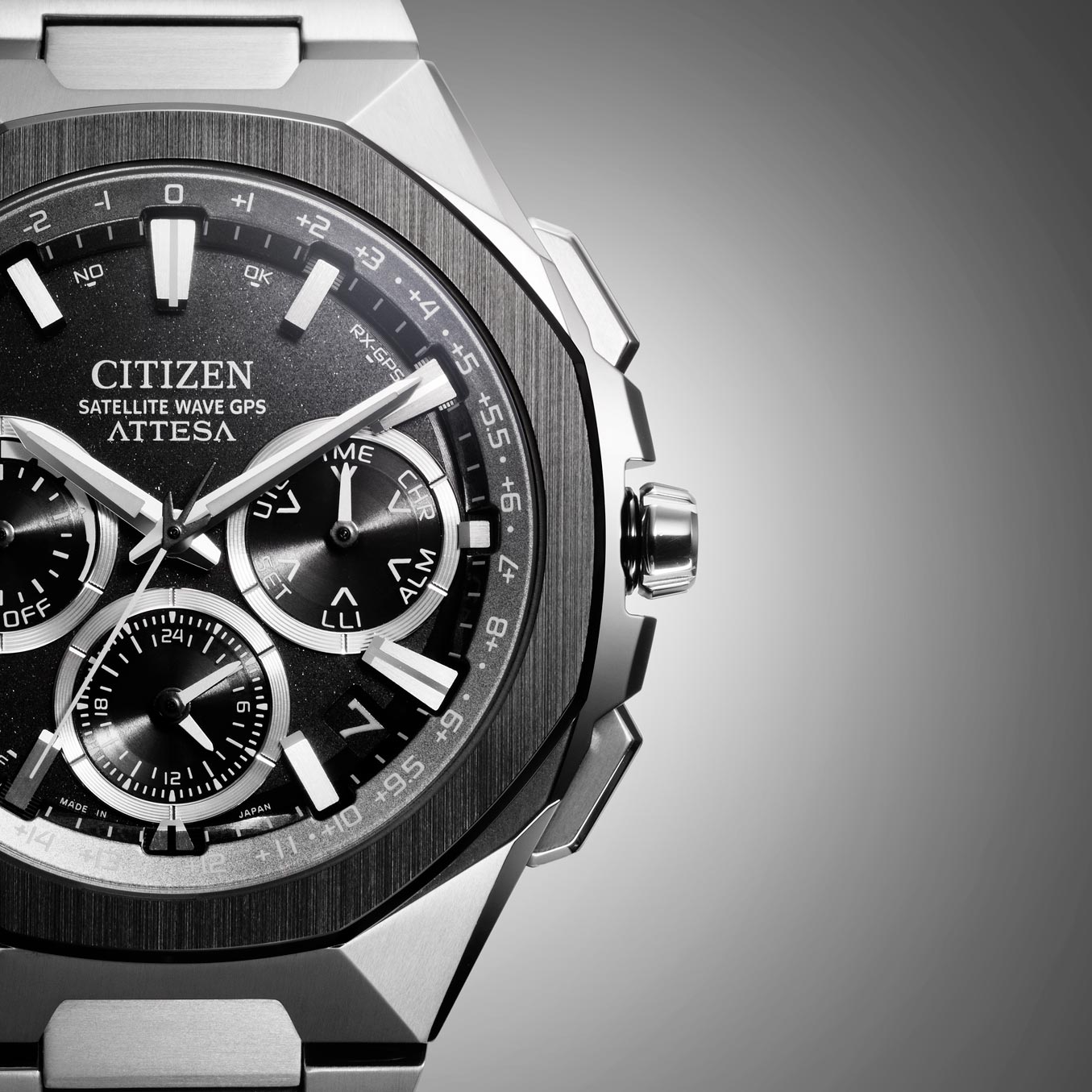 Citizen Attesa Spaceship silver/svart - CC4104-53E