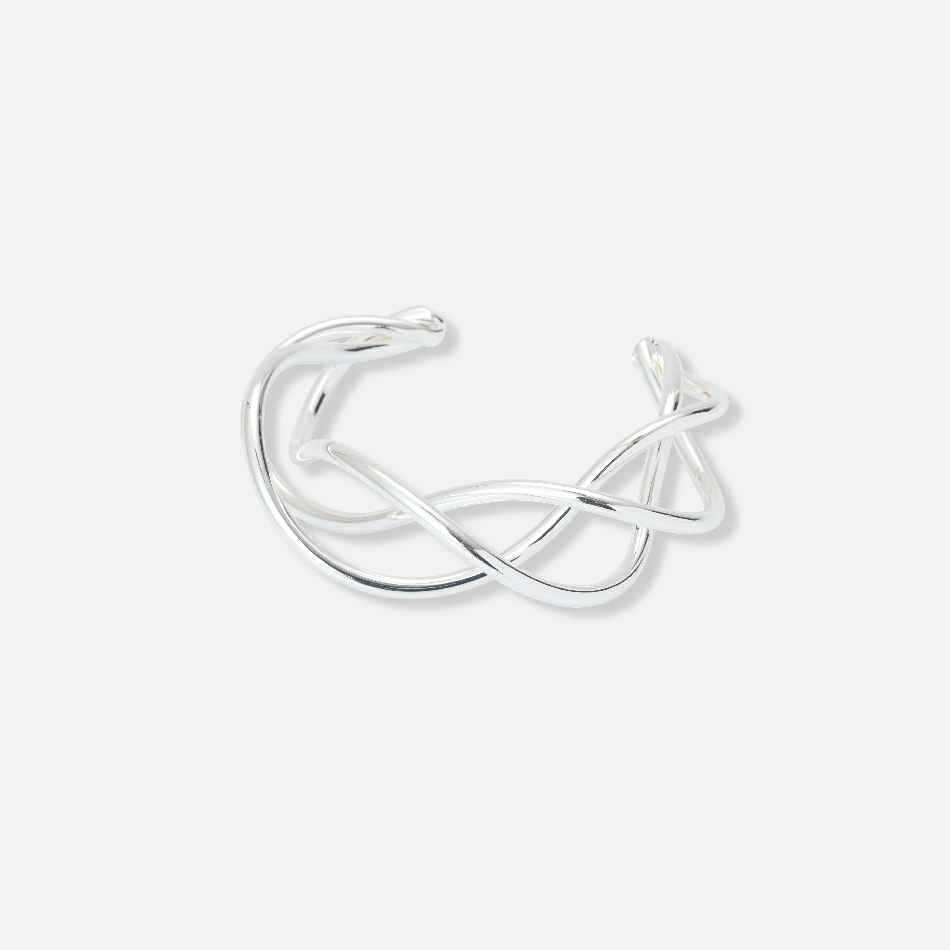 Guldpläterat vridet armband, bangle