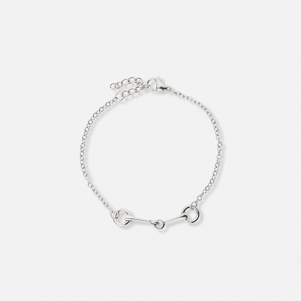 Stålarmband med tränsbett - 17+3 cm