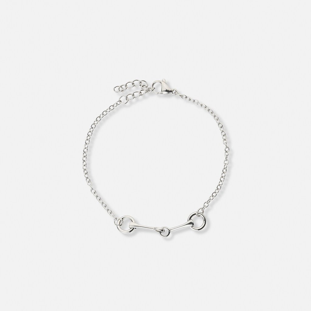 Stålarmband med tränsbett - 17+3 cm