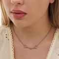 Stålhalsband med tränsbett - 40+5 cm