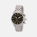 Air Time Chrono, grön tavla, metallband - 42 mm