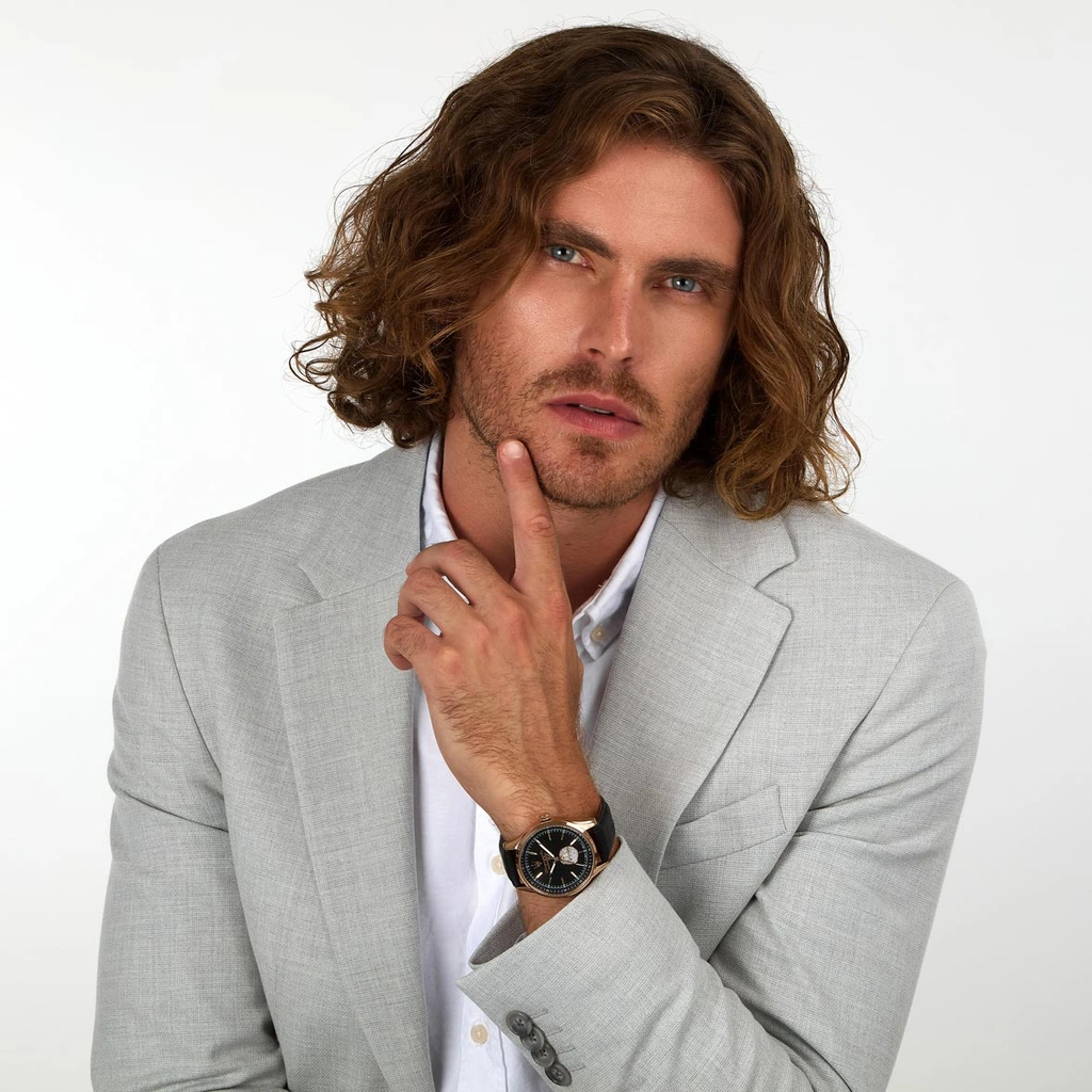 Maserati Sorpasso automatisk läderband svart  - R8821124001