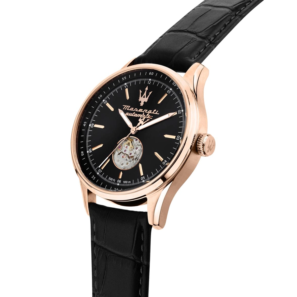 Maserati Sorpasso automatisk läderband svart  - R8821124001