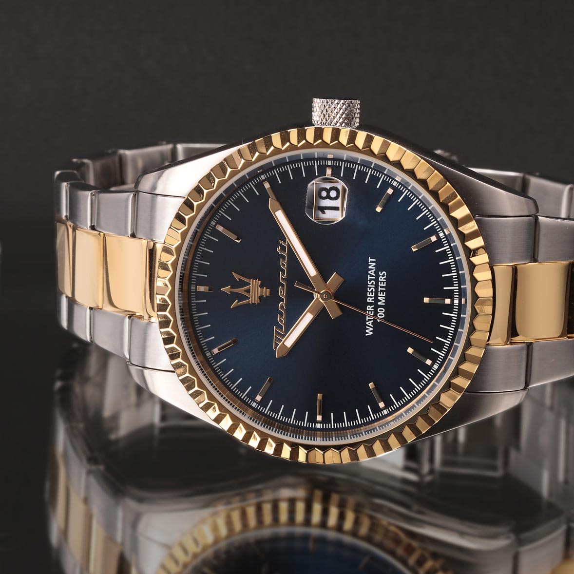 Maserati Competizione metallband blå/bicolor  - R8853100027