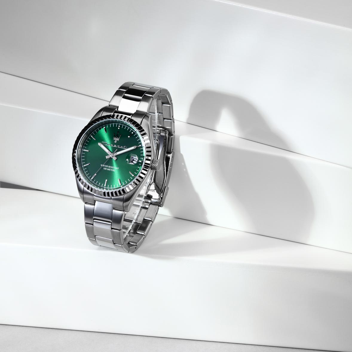 Maserati Competizione metallband grön/stål  - R8853100043