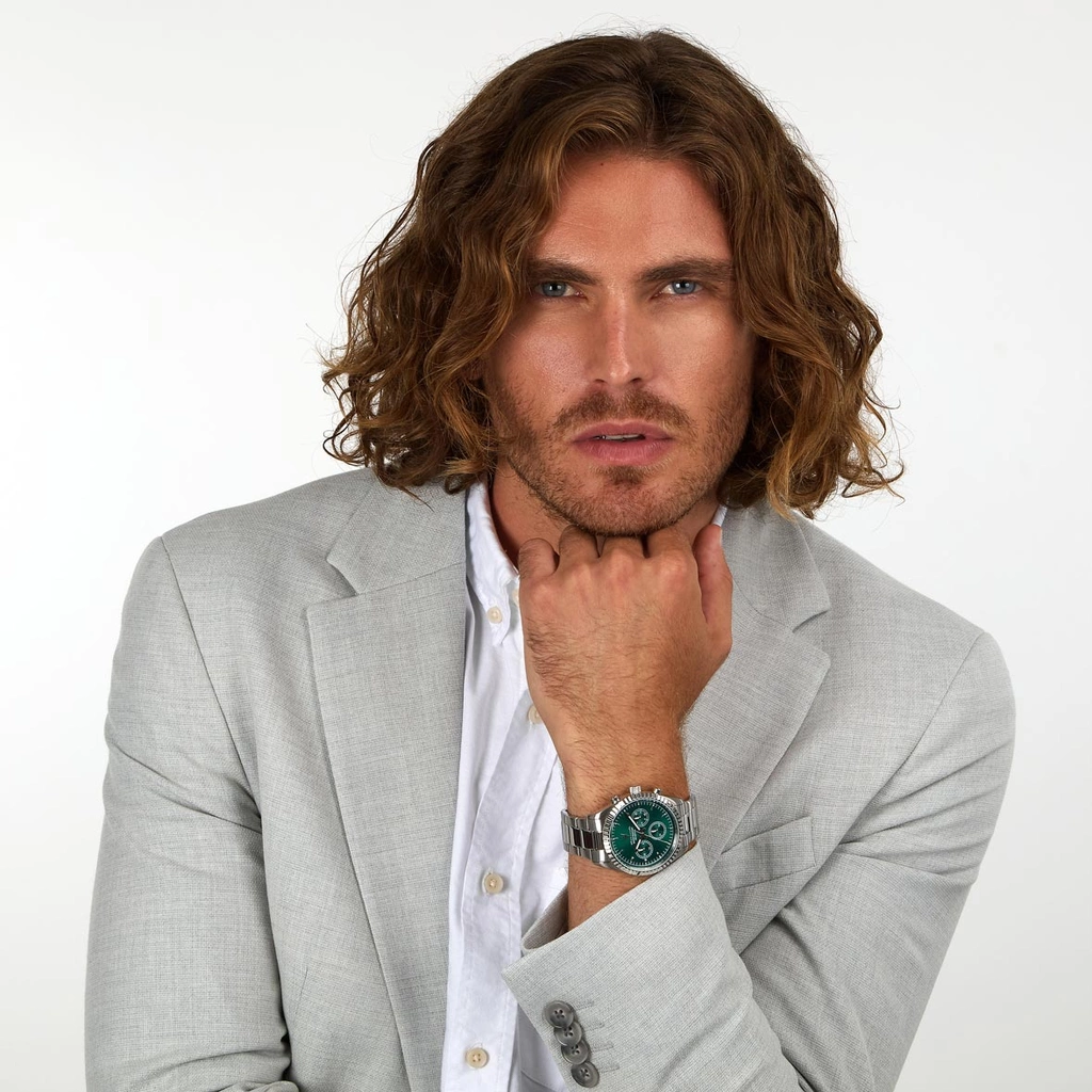 Maserati Competizione metallband grön/stål  - R8853100044