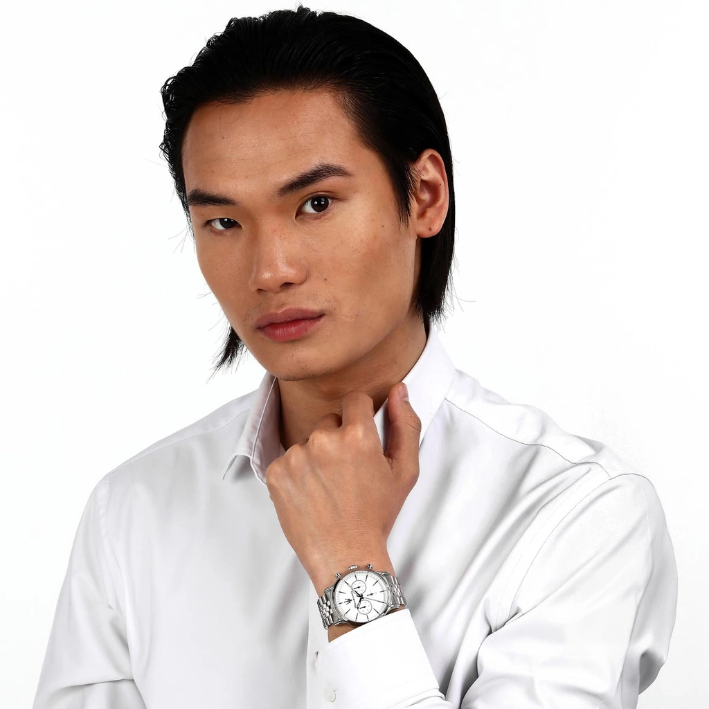 Maserati Epoca metallband vit/stål  - R8873618034