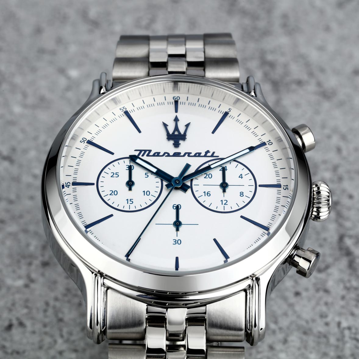 Maserati Epoca metallband vit/stål  - R8873618034