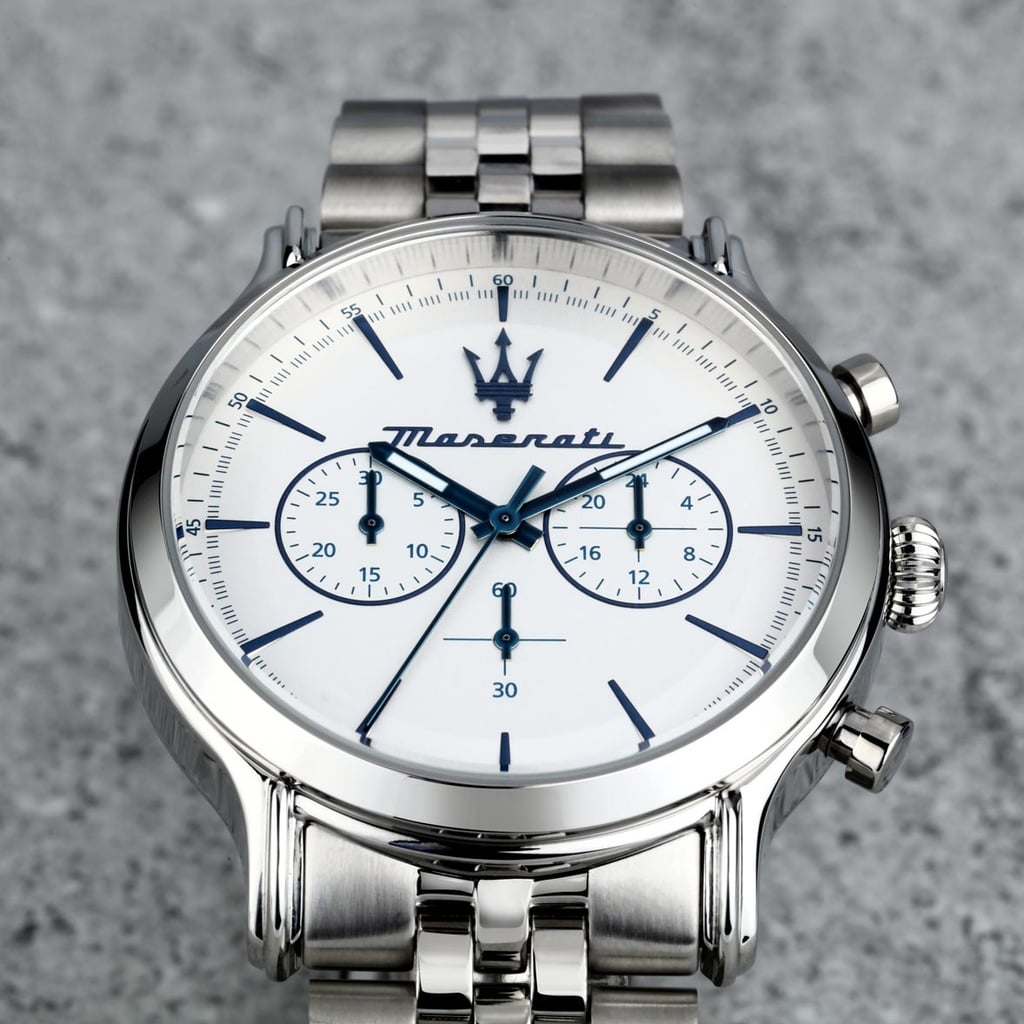 Maserati Epoca metallband vit/stål  - R8873618034