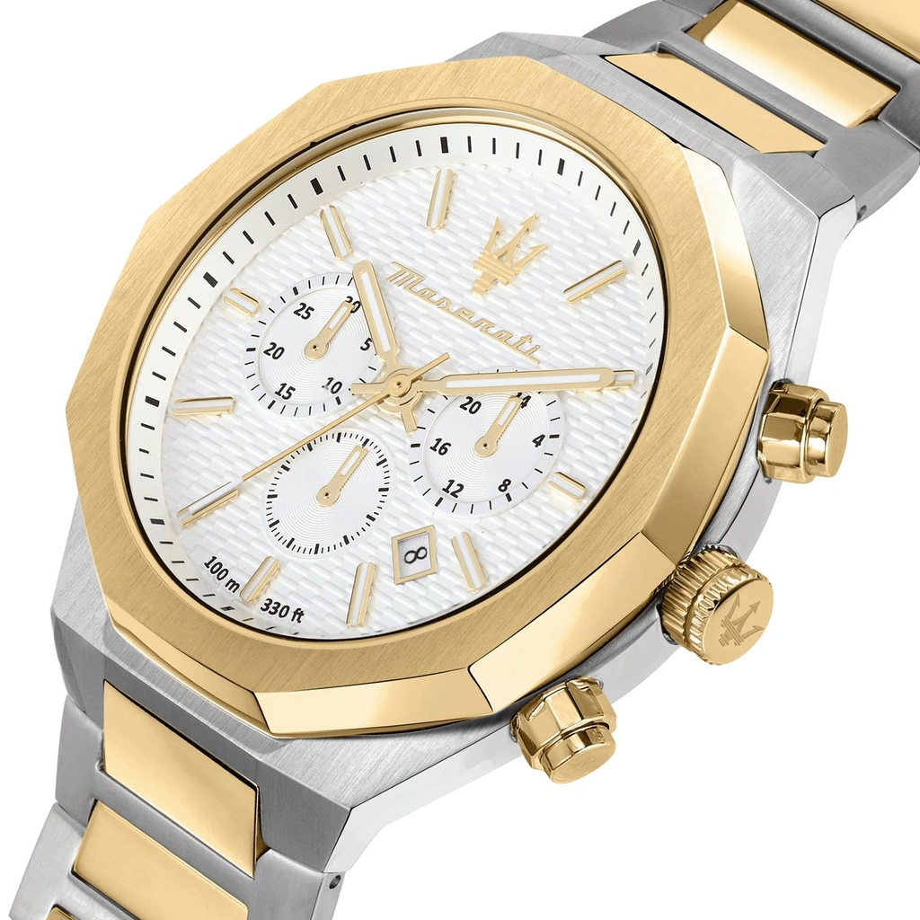 Maserati Stile metallband vit/bicolor - R8873642009