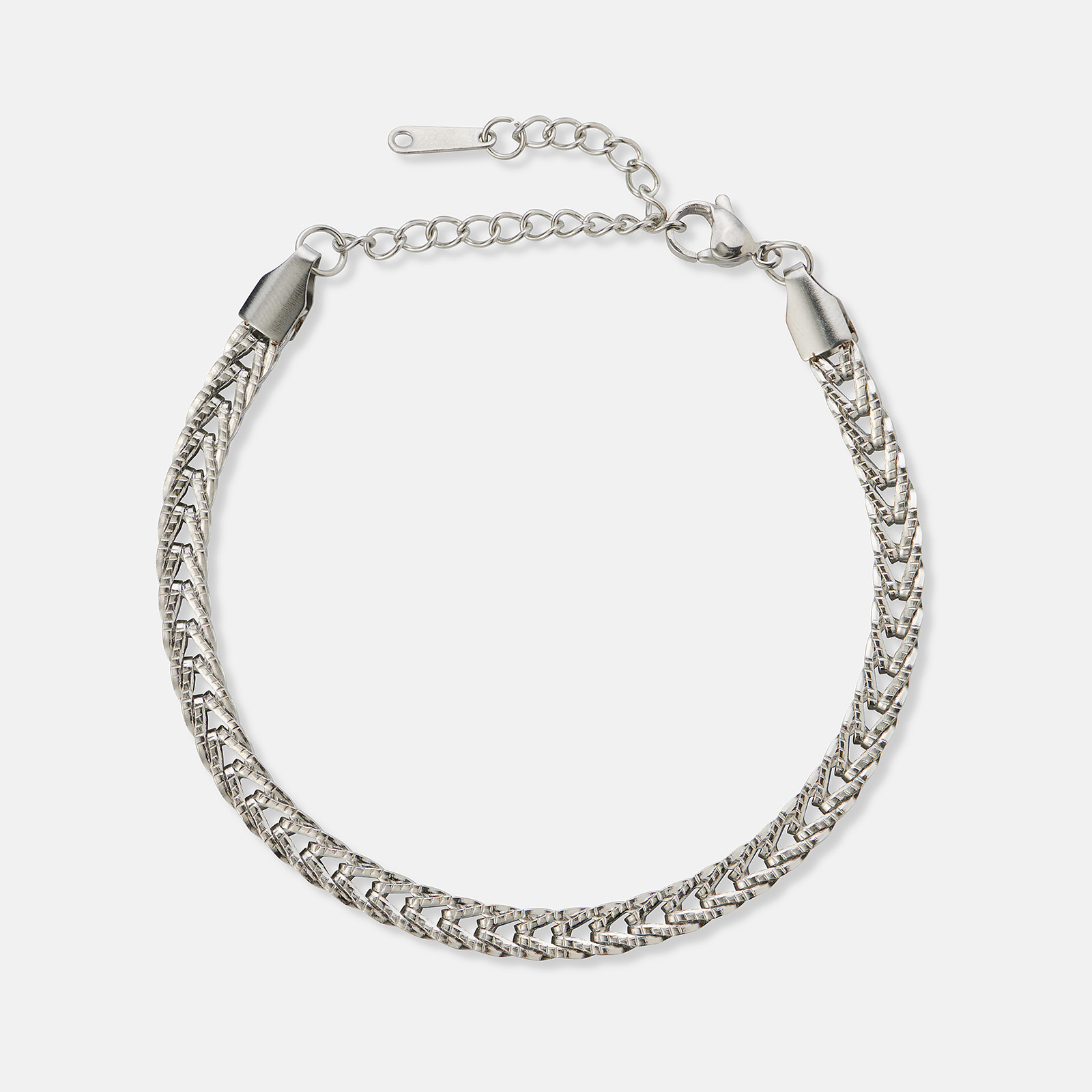 Stålarmband fox tail - 16+3cm