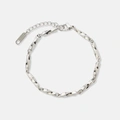 Stålarmband twist chain - 16+3cm