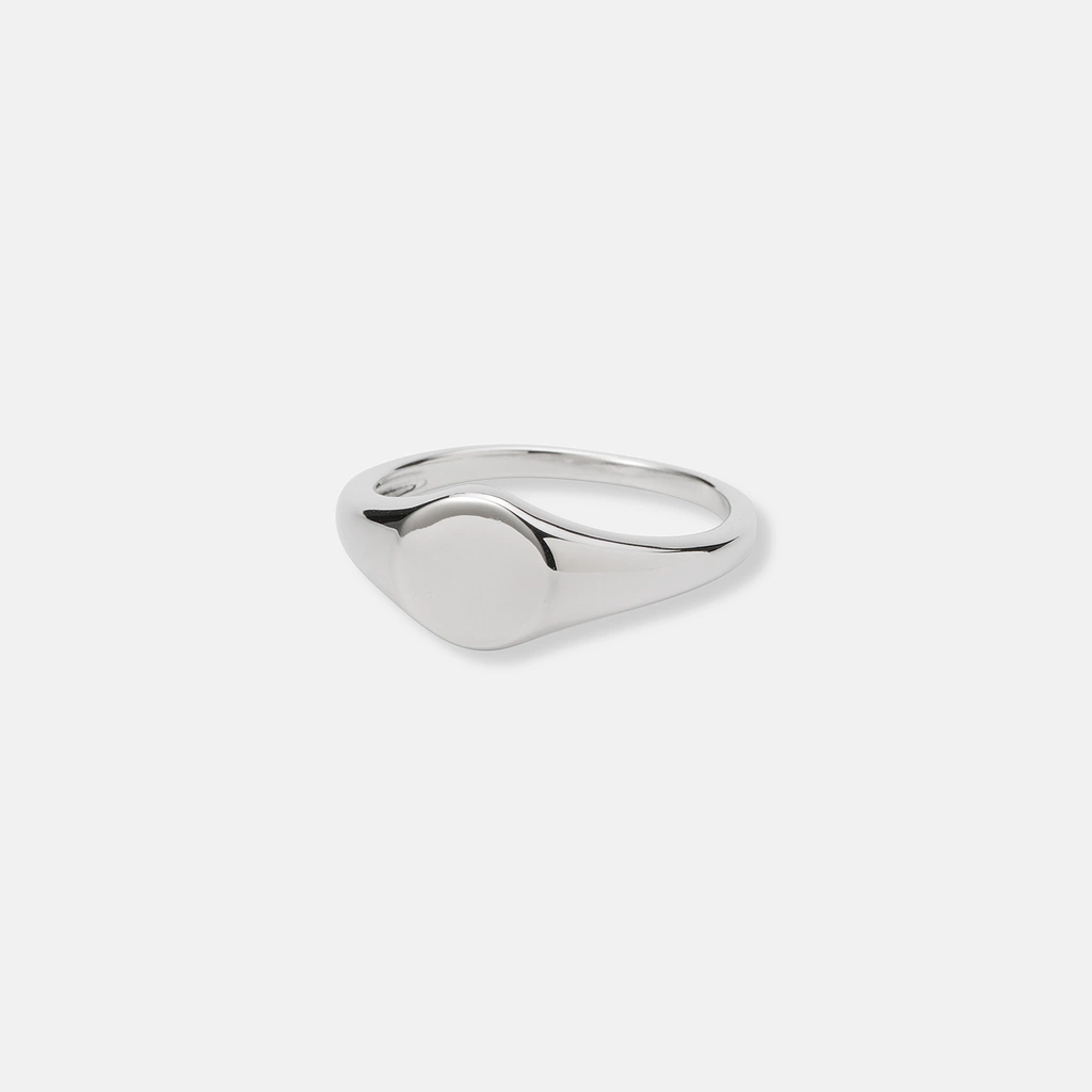 Ring i äkta silver - stilren klackring, 18