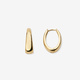 Guldpläterade stålörhängen, docerade hoops