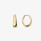 Guldpläterade stålörhängen, docerade hoops
