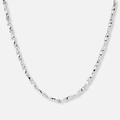 Stålhalsband twist chain - 41+5,5cm
