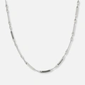 Stålhalsband twist chain - 40+5cm