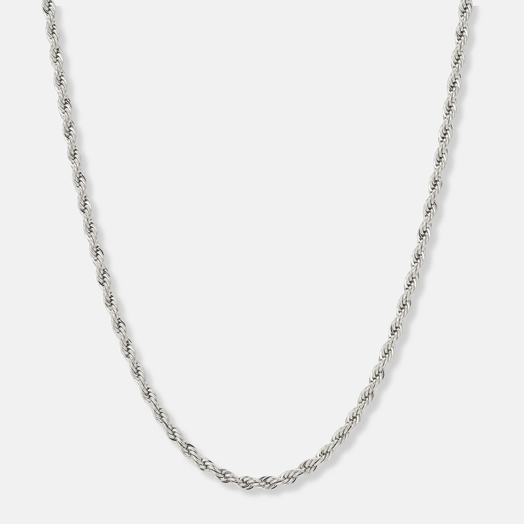 Stålhalsband replänk 4mm bred - 50+5cm