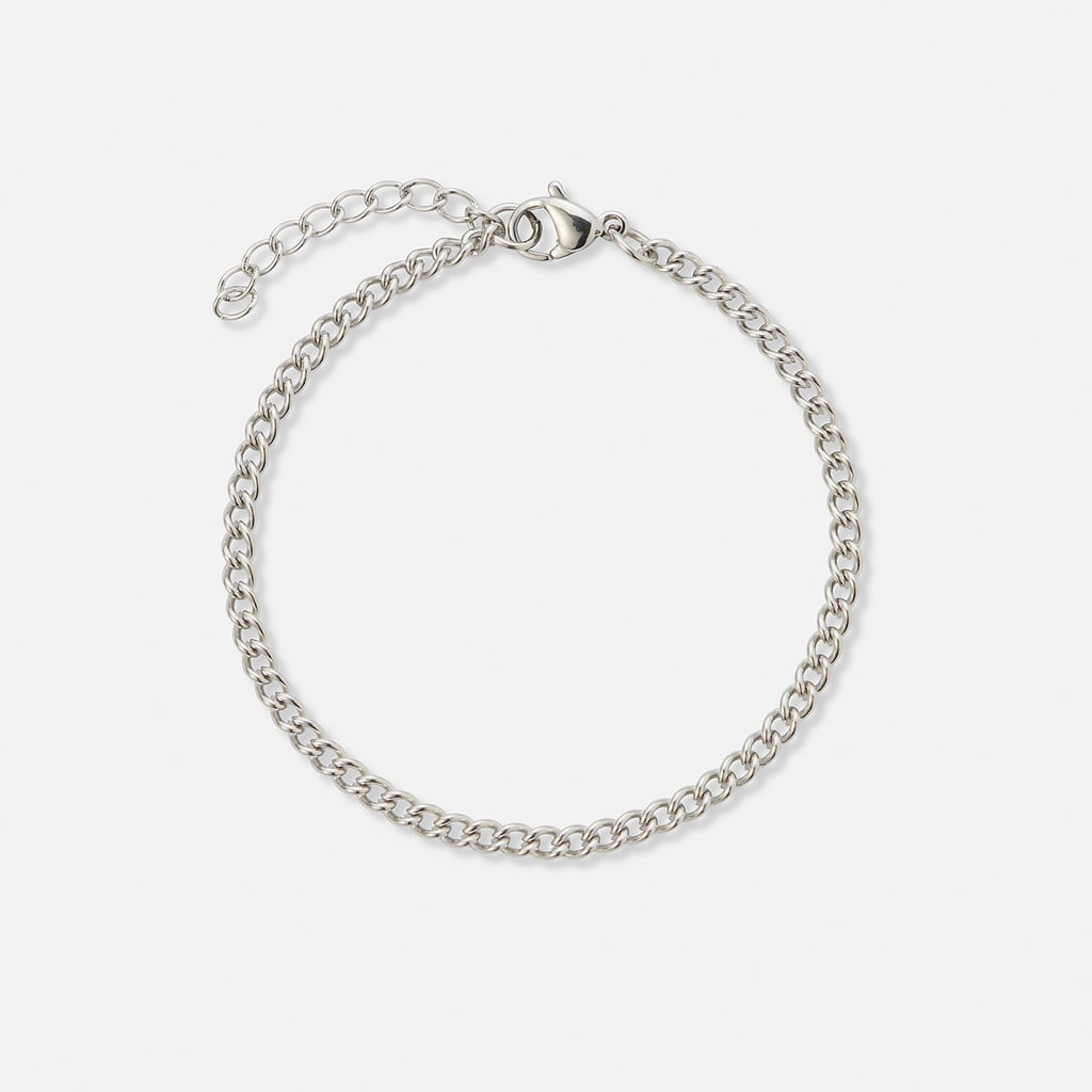 Stålarmband pansarlänk 3mm bred - 19+3cm