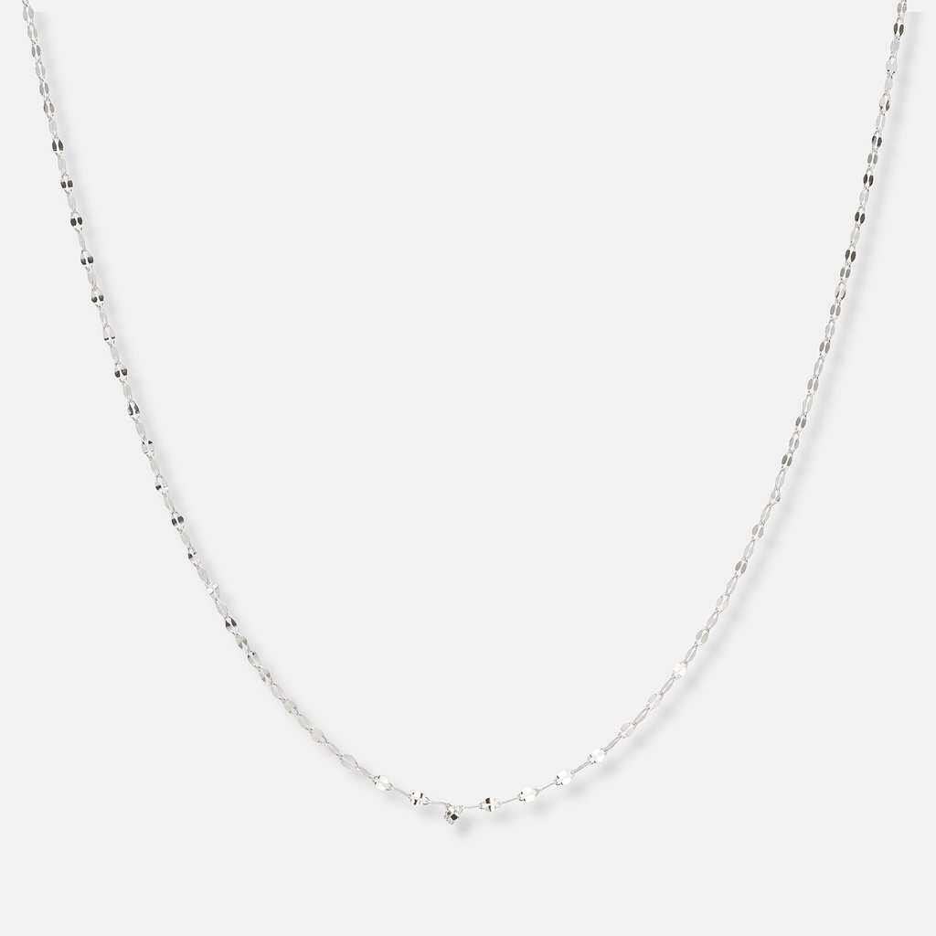 Set med 2-par halsband i äkta silver - 42+3cm