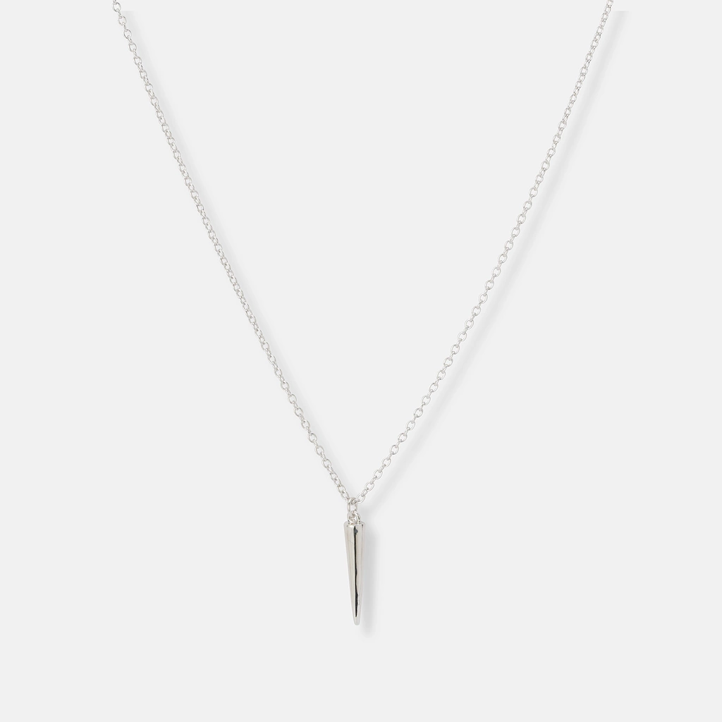 Örhängen & halsband set i äkta silver - spikes