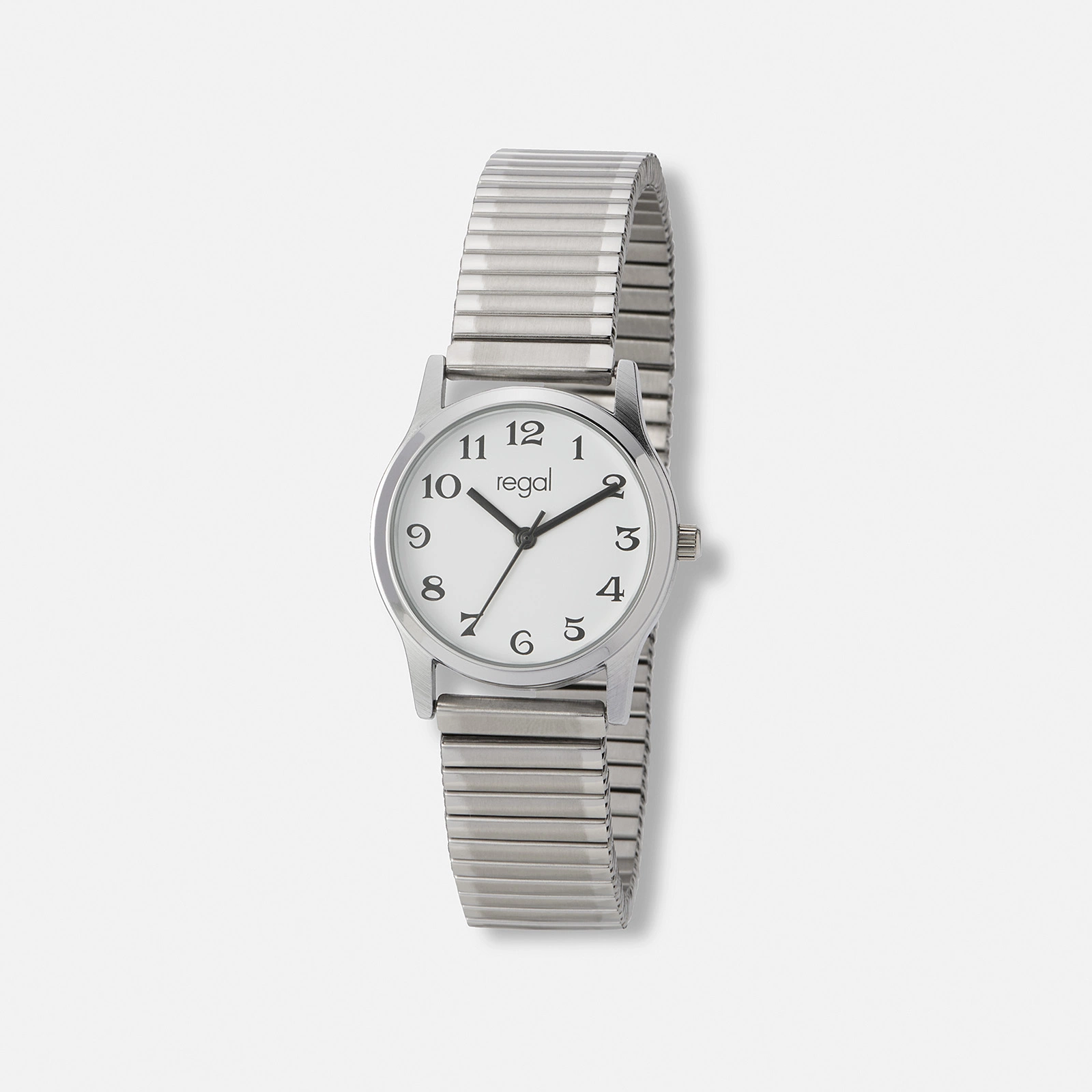 Regal damklocka silver/vit, flexband