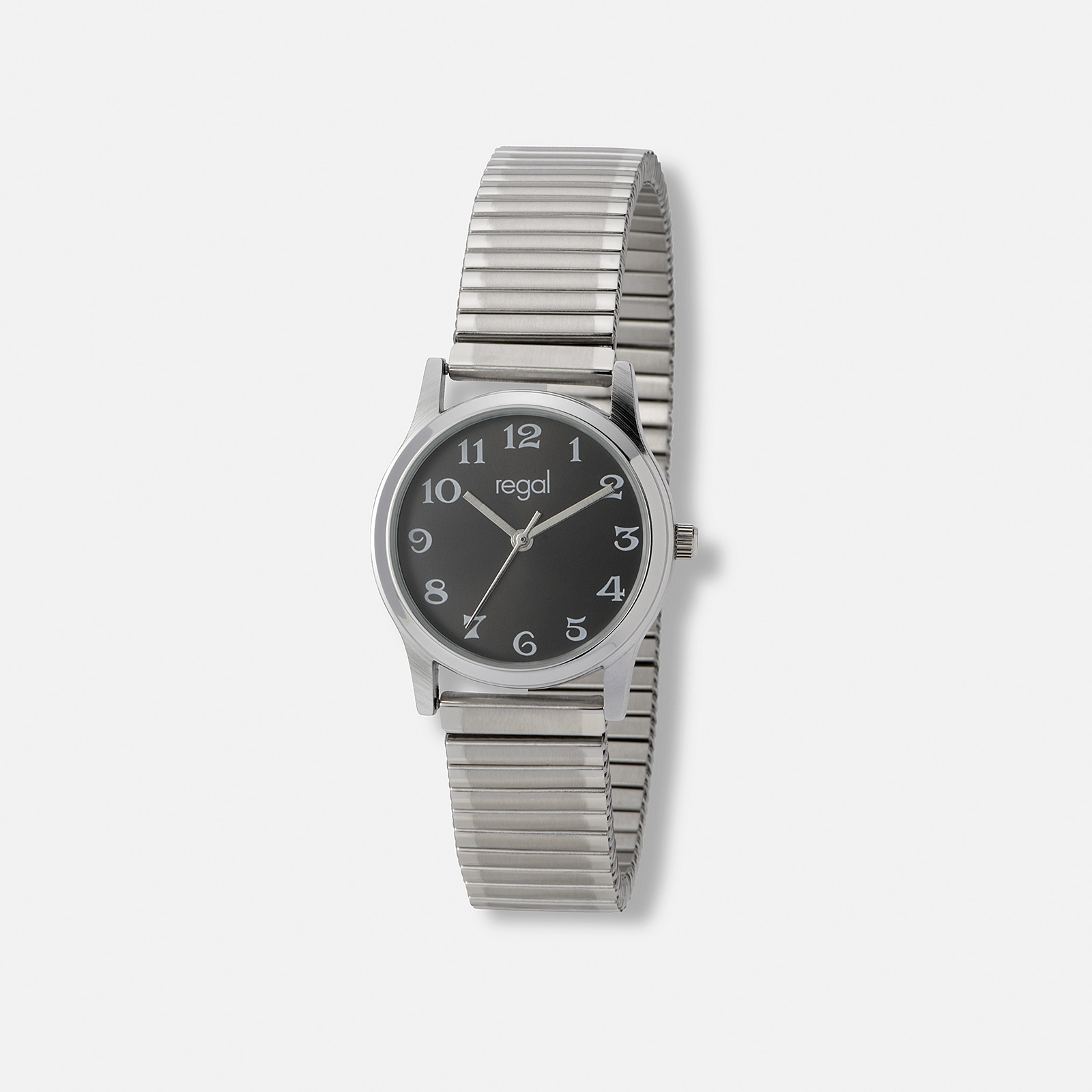 Regal damklocka silver/svart, flexband