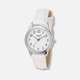 Regal damklocka - vitt band, silver/vit, 32mm