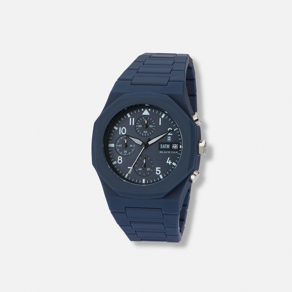 Black Oak Monarch Kronograf blå metall - 41 mm