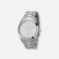 Moretime herrklocka metallband vit/silver - 40 mm